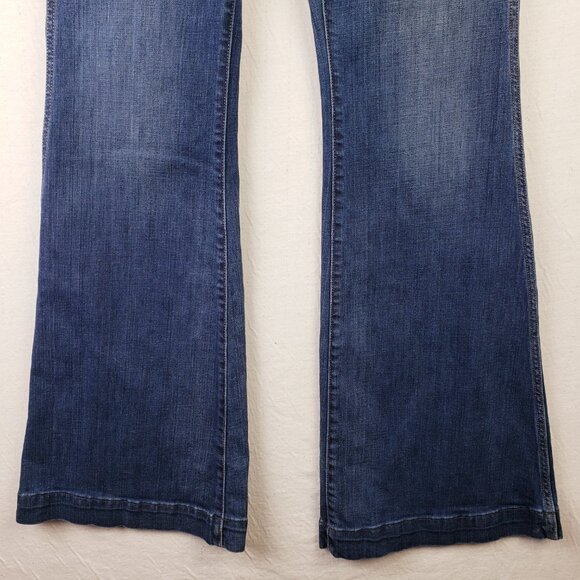 Anthropologie Holding Horses Flare Jeans Bell Bottom 70s Vibe High Waist size 29 - Picture 7 of 13